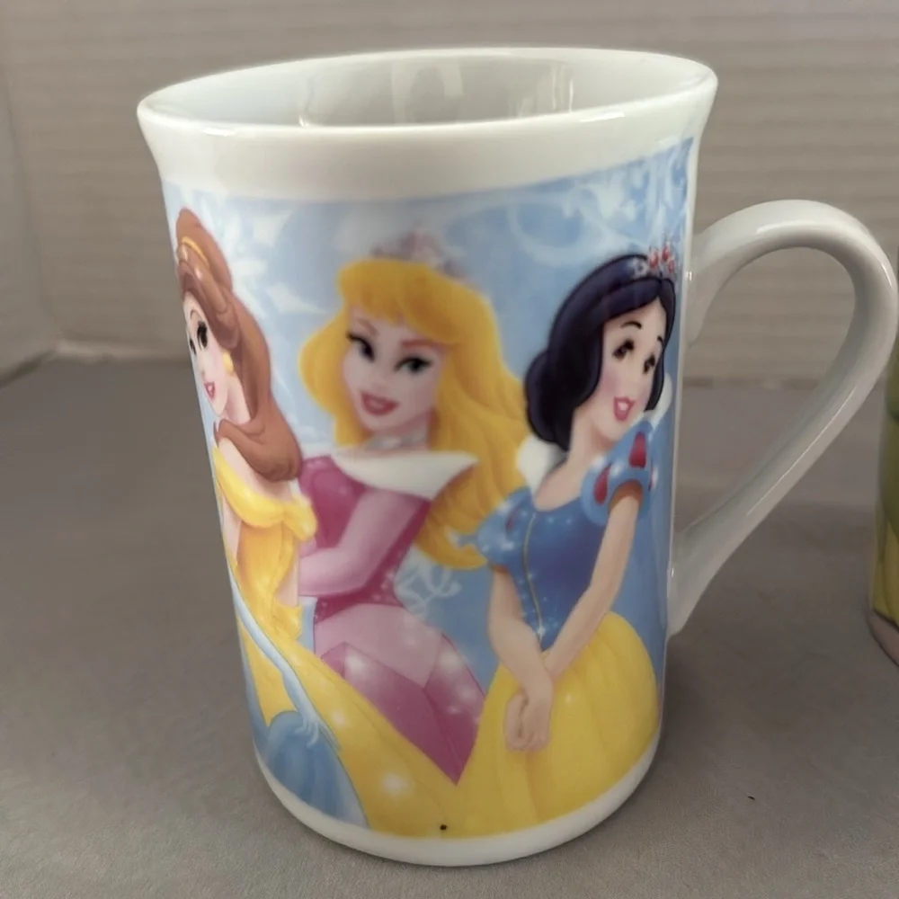Disney Princess Character Mugs Cups Multicolor Ceramic Fun Collectible  Lot of 3